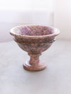 Vintage Purple Medium Alabaster Stone Compote