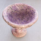 Vintage Purple Medium Alabaster Stone Compote