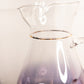Vintage Purple Ombre Blendo Pitcher with 6 Glasses Set