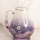 Vintage Purple Ombre Blendo Pitcher with 6 Glasses Set