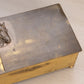 Vintage Rectangular Brass and Wood Lidded Horse Box (Made in Germany)