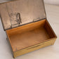 Vintage Rectangular Brass and Wood Lidded Horse Box (Made in Germany)