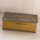 Vintage Rectangular Brass and Wood Lidded Horse Box (Made in Germany)