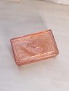 Vintage Rectangular Pink Lidded Bird Dish