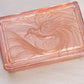 Vintage Rectangular Pink Lidded Bird Dish
