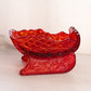 Vintage Red Amberina Daisy & Button Sleigh (Glows)