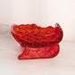 Vintage Red Amberina Daisy & Button Sleigh (Glows)