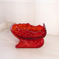 Vintage Red Amberina Daisy & Button Sleigh (Glows)