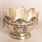 Vintage Silver Tone Bowl with Grapes & Lion Handles