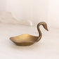 Vintage Slightly Smaller Brass Swan Dish