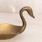 Vintage Slightly Smaller Brass Swan Dish