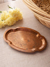 Vintage Small ASR Copper Metal Oval Tray
