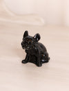 Vintage Westmoreland Small Black Glass Bulldog Figurine