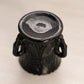 Vintage Small Black Milk Glass Swan Toothpick Holder