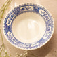 Vintage Small Blue and White Floral Transferware Bowl