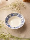 Vintage Small Blue and White Floral Transferware Bowl