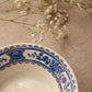 Vintage Small Blue and White Floral Transferware Bowl