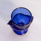 Vintage Small Blue Glass Chicken Toothpick Egg Holder