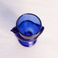 Vintage Small Blue Glass Chicken Toothpick Egg Holder