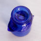Vintage Small Blue Glass Chicken Toothpick Egg Holder