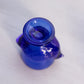 Vintage Small Blue Glass Chicken Toothpick Egg Holder