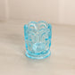 Vintage Light Blue Glass Moon & Star Toothpick Holder