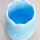 Vintage Small Blue Milk Glass Toothpick Holder Cherry Designs