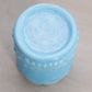 Vintage Small Blue Milk Glass Toothpick Holder Cherry Designs