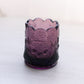 Vintage Small Purple Glass Toothpick Holder Cherry Designs