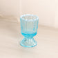 Vintage Small Blue Opalescent Fenton Paneled Daisy Toothpick Holder