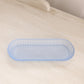 Vintage Small Blue Satin Dresser Set with Tray, Perfume Bottles & Jar