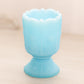 Vintage Small Blue Satin Fenton Paneled Daisy Toothpick Holder