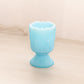 Vintage Small Blue Satin Fenton Paneled Daisy Toothpick Holder