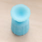 Vintage Small Blue Satin Fenton Paneled Daisy Toothpick Holder