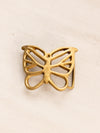 Vintage Brass Butterfly Belt Buckle