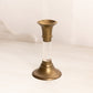 Vintage Small Brass Candlestick with Clear Lucite Stem