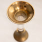 Vintage Small Brass Candlestick with Clear Lucite Stem