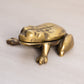 Vintage Small Brass Hinge Lid Frog Figurine