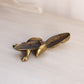 Vintage Small Brass Hinge Lid Frog Figurine