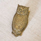 Vintage Small Brass Owl Desk or Hanging Clip