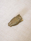 Vintage Small Brass Owl Desk or Hanging Clip