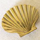 Vintage Small Brass Shell Shaped Trinket Dish
