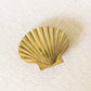 Vintage Small Brass Shell Shaped Trinket Dish