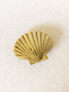 Vintage Small Brass Shell Shaped Trinket Dish