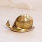 Vintage Small Brass Snail Figurine