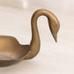 Vintage Small Brass Swan Dish