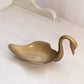 Vintage Small Brass Swan Dish