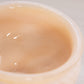 Vintage Small Circular Beige Milk Glass Footed Bowl with Weave Designs