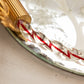 Vintage Small Circular Murano Mirror Tray with Twist Edge