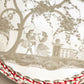 Vintage Small Circular Murano Mirror Tray with Twist Edge
